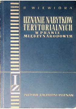 Uznanie nabytków terytorialnych