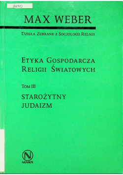 Etyka gospodarcza religii światowych Tom III