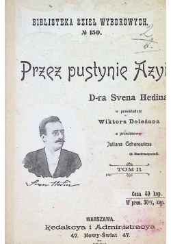 Przez pustynie Azyi Tom II 1900 r.
