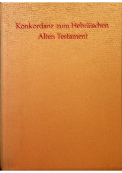 Konkordanz zum hebraischen alten testament