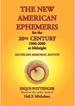 The new american ephemeris for the 20th Century 1900-2000 at midnight