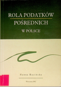 Rola podatków pośrednich w Polsce