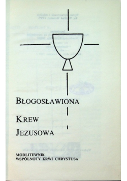 Błogosławiona krew Jezusowa
