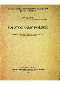 Palatogramy Polskie 1931r