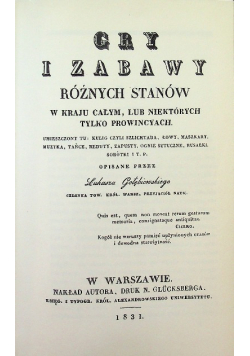 Gry i zabawy różnych stanów