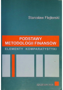 Podstawy metodologii finansów