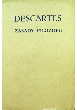 Descartes Zasady Filozofii