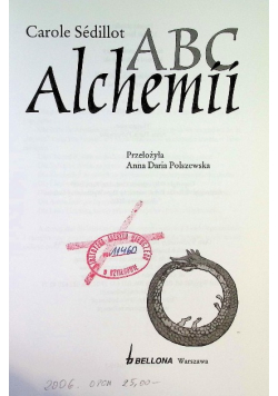 ABC Alchemii