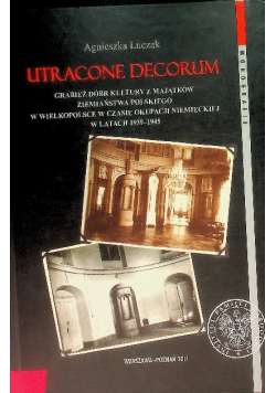 Utracone decorum