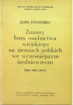Zmiany form osadnictwa wiejskiego