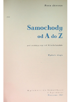 Samochody od A do Z
