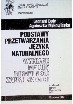 Podstawy przetwarzania języka naturalnego