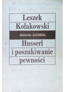 Husserl i poszukiwanie