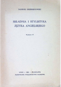 Składnia i stylistyka języka angielskiego