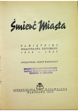 Śmierć miasta 1946 r.