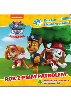 Psi Patrol Rok z Psim Patrolem Puzzle i Kolorowanki
