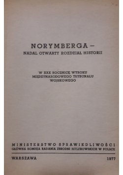 Norymberga nadal otwarty rozdział historii