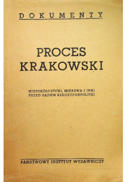 Proces Krakowski 1948 r.