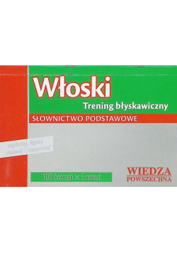Włoski Trening błyskawiczny Słownictwo podstawowe