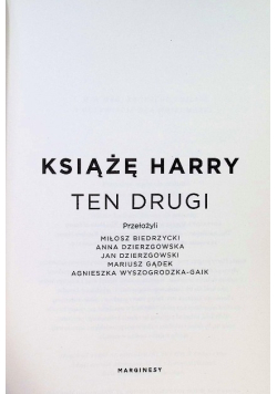 Książę Harry Ten drugi