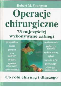 Operacje chirurgiczne 73 najczęściej wykonywane zabiegi