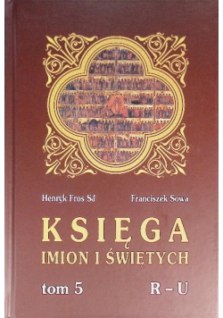 Księga imion i świętych Tom 5