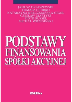 Podstawy finansowania spółki akcyjnej