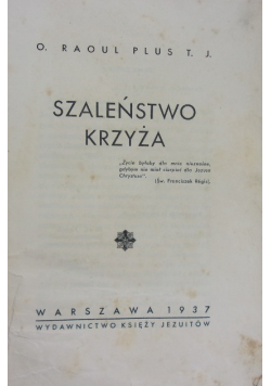 Szaleństwo krzyża 1937 r.