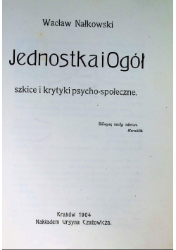 Jednostka i ogół