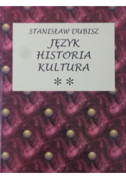 Język historia kultury Tom 2
