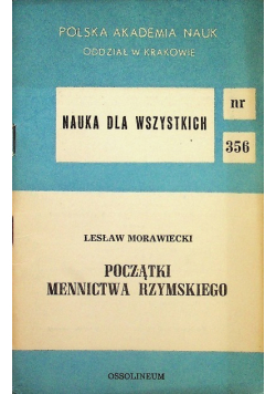 Początki Mennictwa Rzymskiego