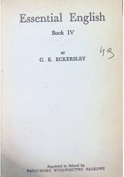 Essential English - Book IV