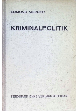 Kriminalpolitik 1942 r.