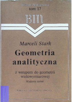 Geometria analityczna Tom 17