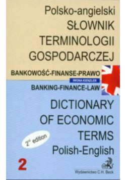 Słownik terminologii  gospodarczej polsko-angielski bankowość-finanse-prawo Część 2