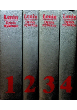 Lenin Dzieła wybrane Tom 1 do 4
