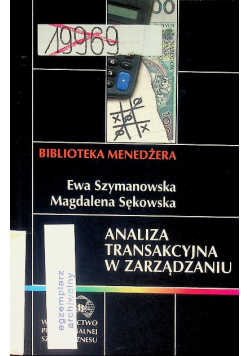 Analiza transakcyjna w zarządzaniu