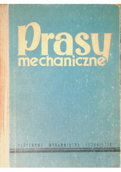 Prasy mechaniczne