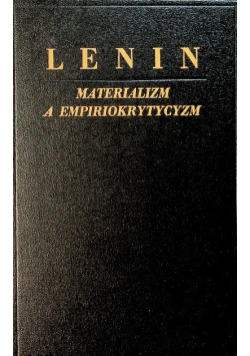 Materializm a empiriokrytycyzm 1949 r.