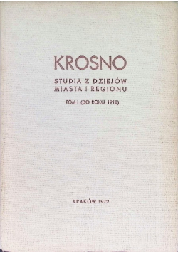 Krosno studia z dziejów miasta i regionu Tom I