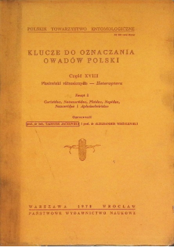 Klucze do oznaczania owadów Polskich Część XVIII Zeszyt 2