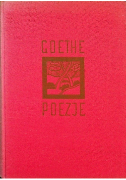 Goethe poezje Tom I
