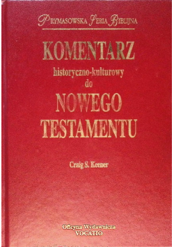 Komentarz historyczno-kulturowy do Nowego Testamentu