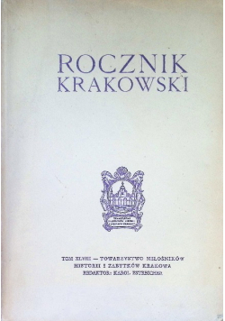 Rocznik Krakowski Tom XLVIII