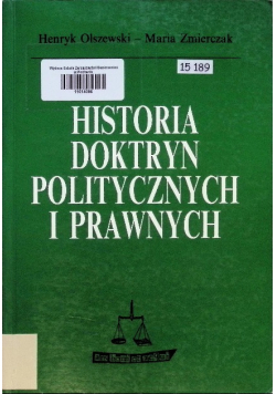 Historia doktryn politycznych i prawnych