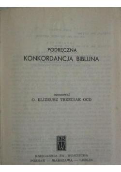 Podręczna konkordancja biblijna