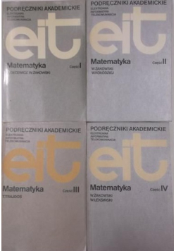Podręczniki akademickie Matematyka Tom 1 do 4