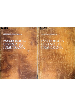 Psychologia uczenia się i nauczania Tom 1 i 2