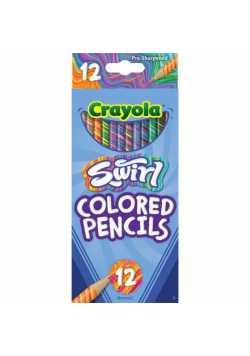 Kredki ołówkowe Swirl 12 kolorów CRAYOLA