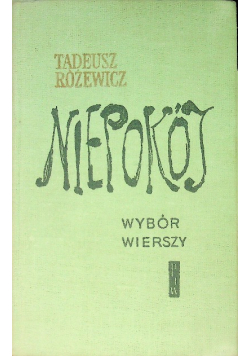 Niepokój wybór wierszy